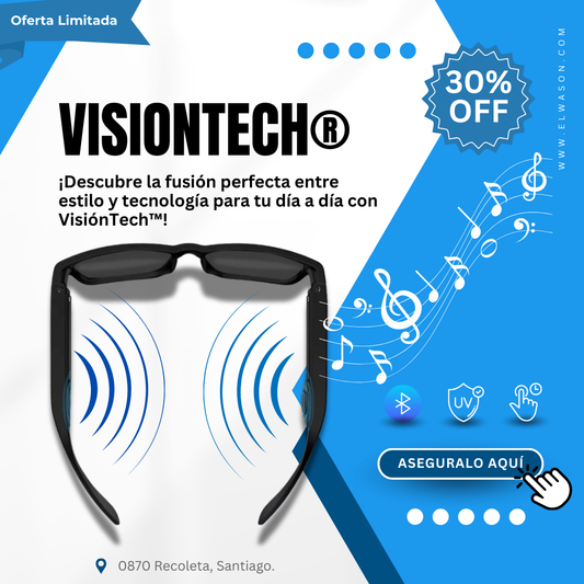 VisionTech® 🎧 Lentes Smart con Parlante Integrado y Bluetooth